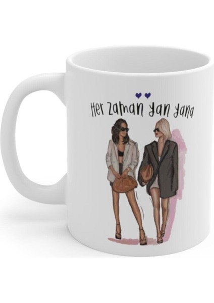 Arkadaşa Hediye Baskılı Kupa Bardak