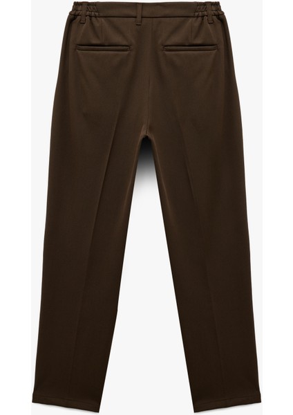 Rahat Kalıp Cepli Viskon Karışımlı Pileli Kumaş Pantolon fiyatları