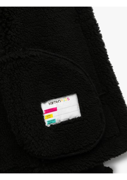 Uzun Kollu Peluş Detaylı Gömlek Yaka Suni Süet Ceket fırsatları