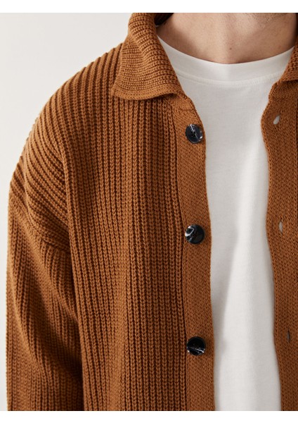 Yeni Sezon Standart Kalıp Polo Yaka Erkek Triko Hırka modelleri