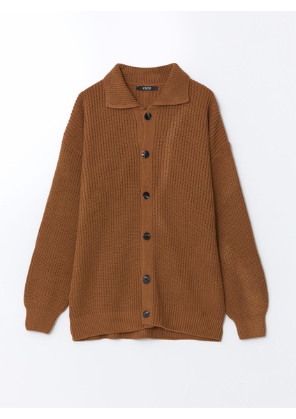 Yeni Sezon Standart Kalıp Polo Yaka Erkek Triko Hırka indirimleri