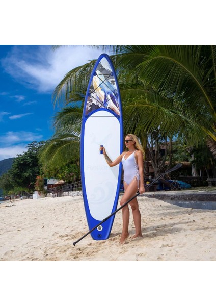 Adventure Fimaly Touring Şişme Sup Board/stand Up Paddle Board 350X85X15 cm Mavi