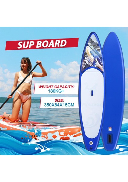 Adventure Fimaly Touring Şişme Sup Board/stand Up Paddle Board 350X85X15 cm Mavi modelleri