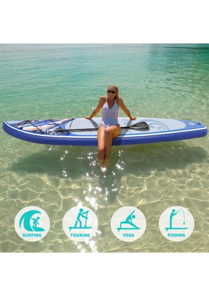 Adventure Fimaly Touring Şişme Sup Board/stand Up Paddle Board 350X85X15 cm Mavi fırsatları