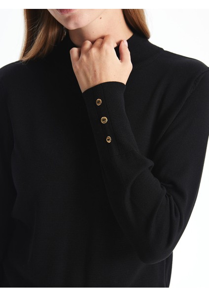 Yeni Sezon Yarım Balıkçı Yaka Kadın Triko Kazak fırsatları