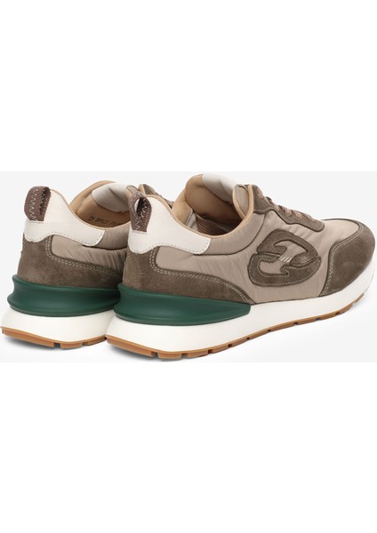 Erkek Haki Hakiki Deri Spor Ayakkabı 5K1SA18763 fırsatları