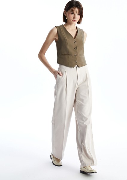 Yeni Sezon Standart Fit Kadın Pantolon