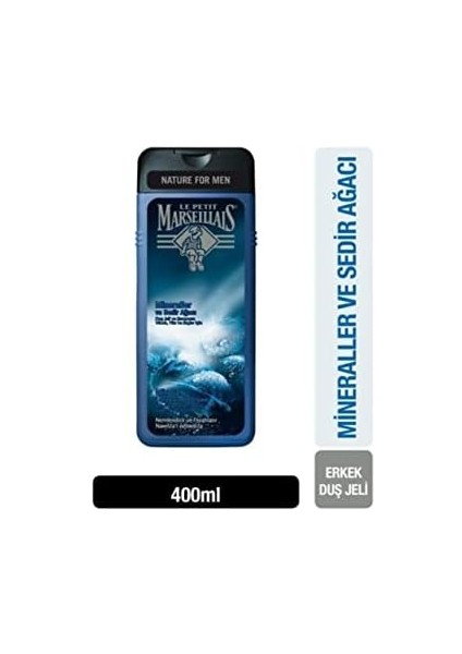 Le Petit Marseillais Duş Jeli Men Serisi Mineral ve Sedir Ağacı (400 Ml) fiyatları