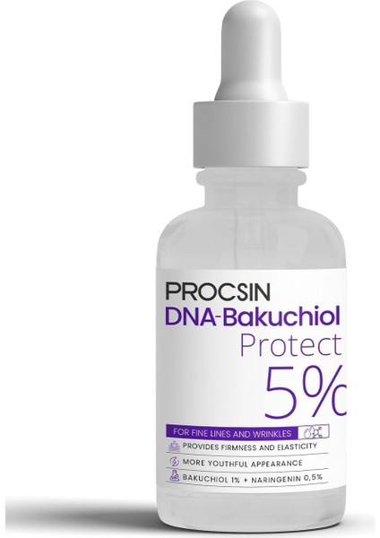 Procsın Dna-Bakuchiol Kırışıklık ve Ince Çizgi Karşıtı Sıkılaştırıcı Serum 30 ml