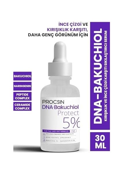 Procsın Dna-Bakuchiol Kırışıklık ve Ince Çizgi Karşıtı Sıkılaştırıcı Serum 30 ml fiyatları