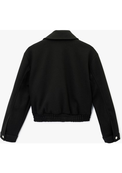 Uzun Kollu Klasik Yaka Fermuarlı Ceket fiyatları