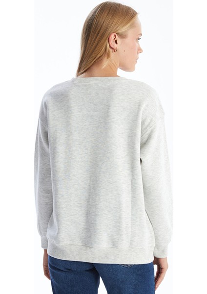 Yeni Sezon Bisiklet Yaka Daisy Duck Baskılı Kadın Kalın Sweatshirt fırsatları