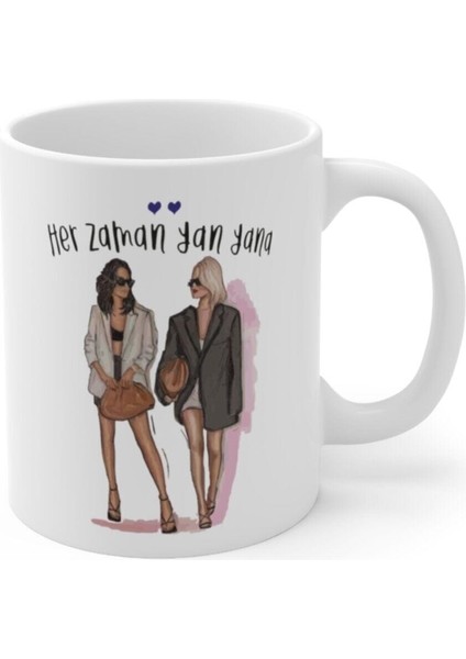 Arkadaşa Hediye Baskılı Kupa Bardak modelleri