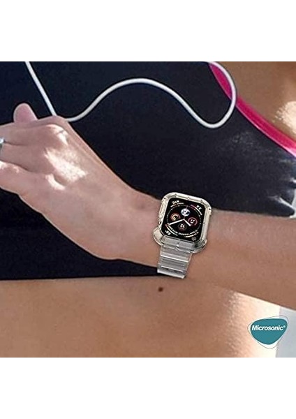 Series 8 41MM Için Kordon Transparent Clear Band Siyah fiyatları