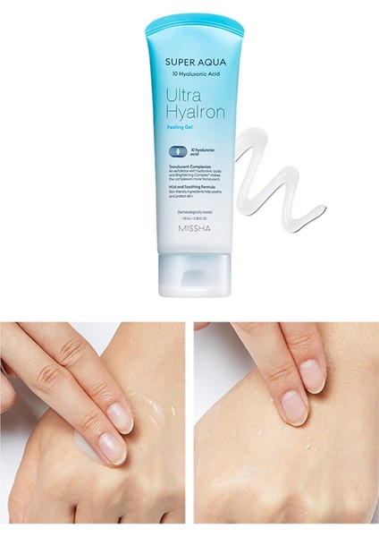 Mıssha Hyalüronik Asit Içeren Pürüzsüz Görünüm Veren Peeling 100ML Super Aqua Ultra Hyalron Peeling Gel modelleri