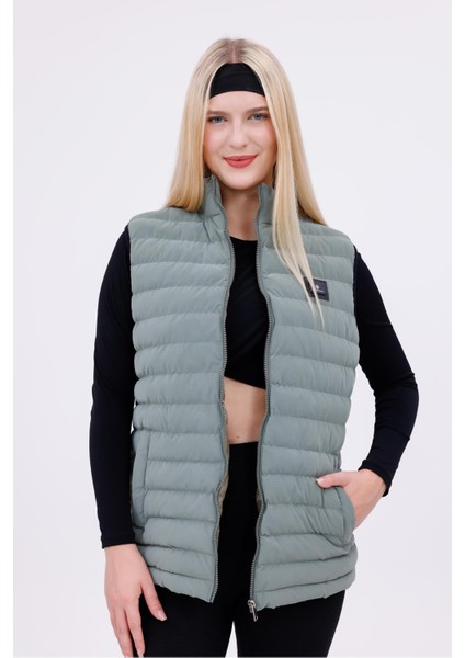 Kadın Nova Kumaş Şişme Yelek - Iç Cepli fiyatları