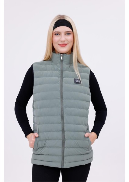 Kadın Nova Kumaş Şişme Yelek - Iç Cepli fırsatları