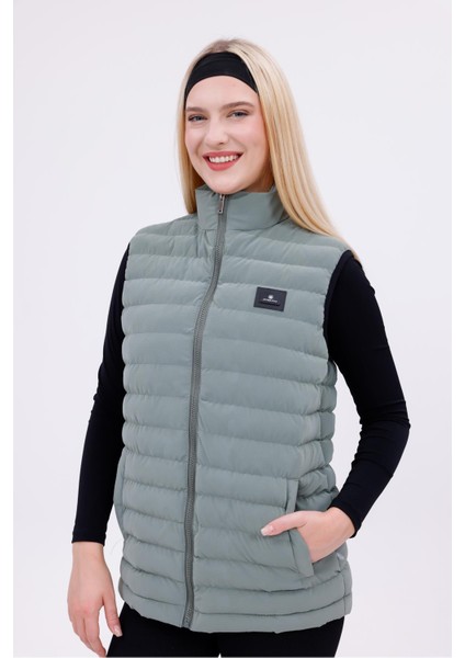 Kadın Nova Kumaş Şişme Yelek - Iç Cepli