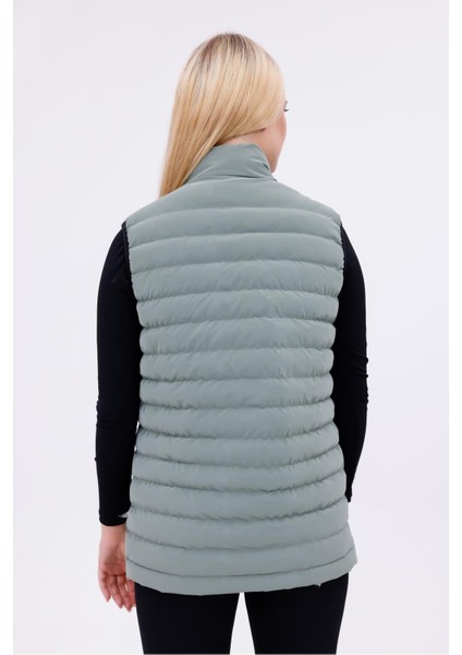 Kadın Nova Kumaş Şişme Yelek - Iç Cepli