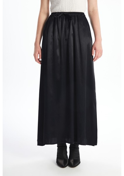 Yeni Sezon Beli Lastikli Düz Poplin Kadın Etek fiyatları