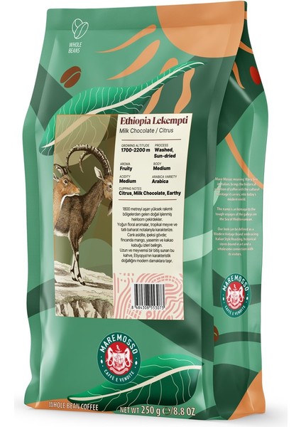 Ethiopia Lekempti Yöresel Filtre Kahve 250 Gr.