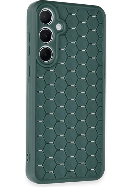 Ieg Samsung Galaxy A55 5g Kılıf Petek Silikon Kapak - Koyu Yeşil fiyatları