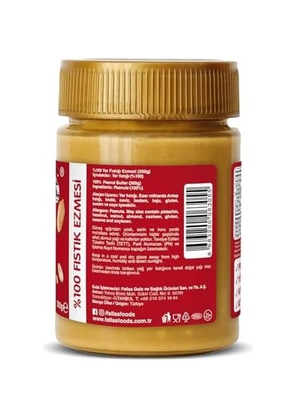 Fellas Fıstık EZMESI%100 300 gr