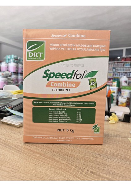 DRT Speedfol Combine 5 Kg – Bitki Gelişimi – Verim Artırıcı – Mikro Element - İzelement Gübre (Zn, Mn, B, Fe)