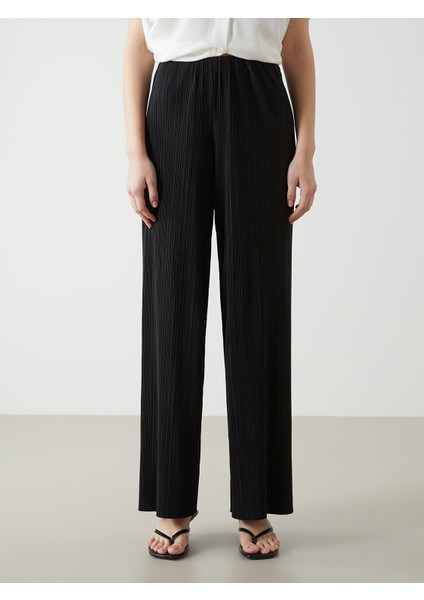 Yeni Sezon Beli Lastikli Dokulu Kadın Pantolon fiyatları