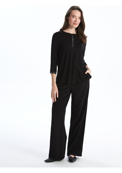 Yeni Sezon Bisiklet Yaka Desenli Kadın Bluz fiyatları