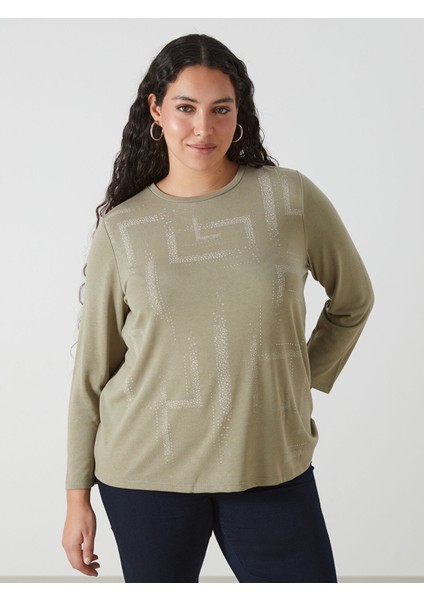 Yeni Sezon Bisiklet Yaka Desenli Kadın Bluz fiyatları