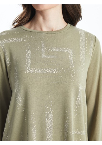 Yeni Sezon Bisiklet Yaka Desenli Kadın Bluz fırsatları