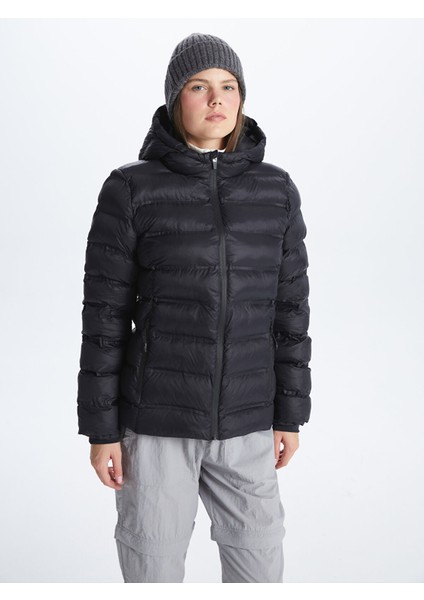 Yeni Sezon Kadın Kapüşonlu Düz Şişme Mont fiyatları