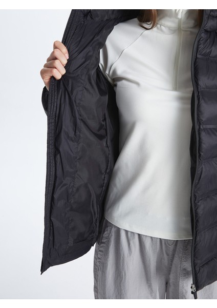 Yeni Sezon Kadın Kapüşonlu Düz Şişme Mont fırsatları