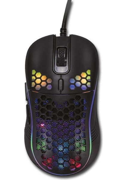 Sparrow 6400 Dpi Rgb Ledli Makrolu Oyuncu Mouse