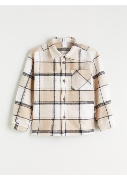 Yeni Sezon Ekose Desenli Erkek Çocuk Gömlek Ceket