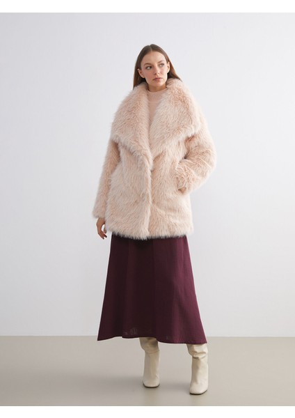 Yeni Sezon Ceket Yaka Oversize Kadın Kürk Mont fiyatları