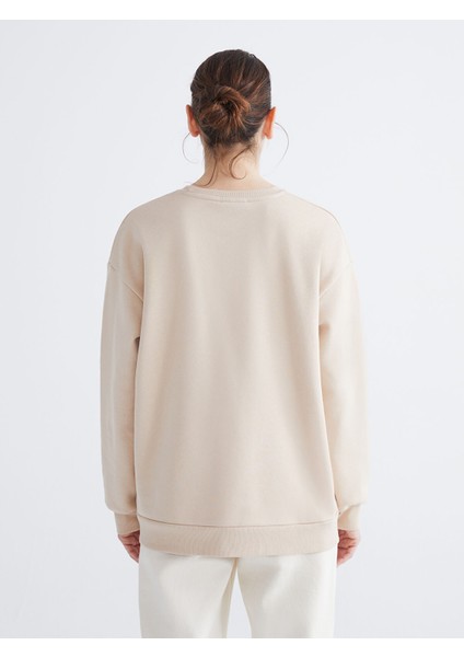 Yeni Sezon Baskılı Oversize Kadın Kalın Sweatshirt fırsatları