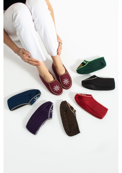 5'li Set Kadın Patik Ev Ayakkabısı Hediyelik Çeyizlik Misafirlik Günlük Çetik(Karışık Renk) fiyatları