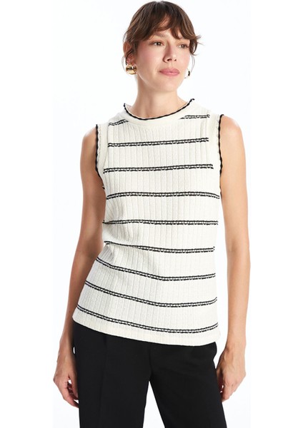 Yeni Sezon Bisiklet Yaka Çizgili Kadın Atlet