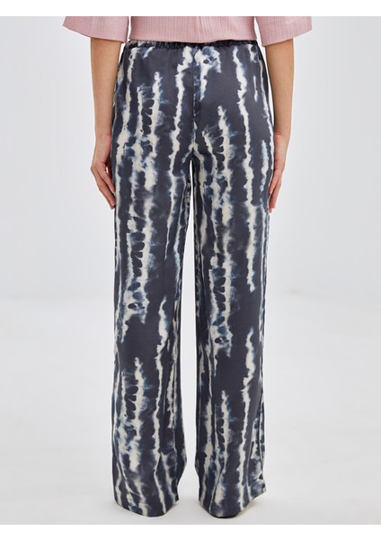 Yeni Sezon Beli Lastikli Desenli Kadın Pantolon fırsatları