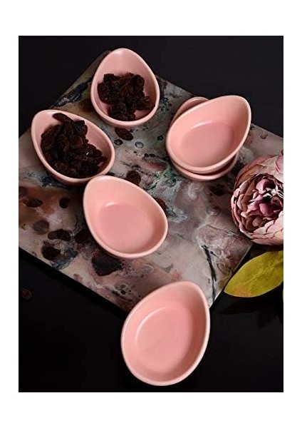 Açık Pembe Mini Gondol Çerezlik/sosluk 8 cm 6 Adet