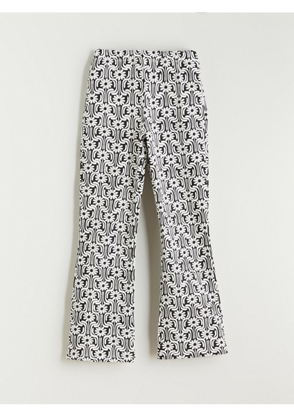 Yeni Sezon Çiçekli Ispanyol Paça Kız Çocuk Tayt 2'li fırsatları