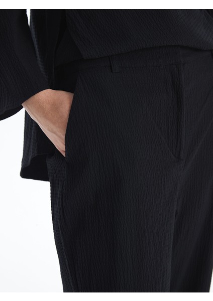 Yeni Sezon Beli Lastikli Dokulu Kadın Pantolon modelleri