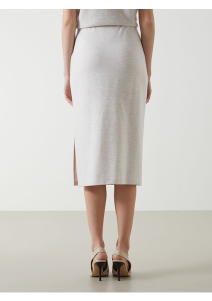 Yeni Sezon Beli Lastikli Dar Fit Kadın Triko Etek fırsatları