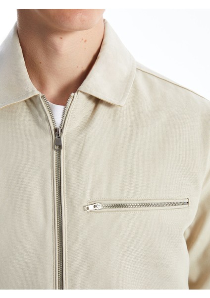 Yeni Sezon Standart Kalıp Ceket Yaka Gabardin Erkek Mont modelleri