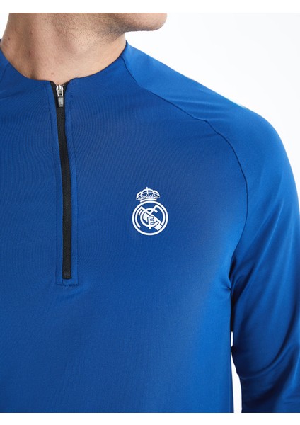 Yeni Sezon Bisiklet Yaka Uzun Kollu Real Madrid Baskılı Erkek Taraftar Tişört modelleri