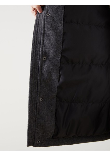 Yeni Sezon Standart Kalıp Dik Yaka Erkek Kaşe Kaban fırsatları