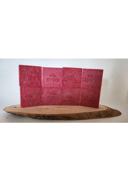 doğal üretim sabunu gül 8'li set