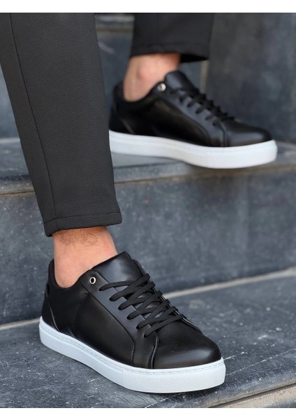 Yzlal Kb-Bx1 Kuback Siyah Cilt Yüksek Beyaz Taban Günlük Erkek Ayakkabı (Numara: 43) modelleri